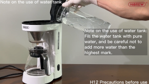 Máy pha cà phê pha trà tự động Drip thương hiệu HiBREW H12 700W - dung tích 750ml - Hàng chính hãng