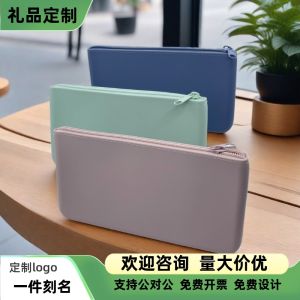 Soft Silicone Clutch Bag Small Items Cosmetics Bag Makeup Brush Buggy Bag Ins Wind Bag Gift Custom Printed Logo