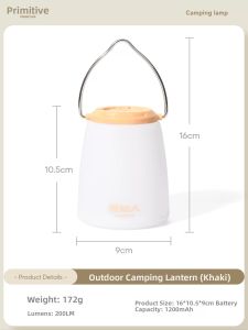 The Primitive | Long-lasting Portable Camping Light for Emergencies and Home Use