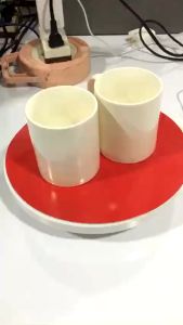 Cốc Nước Sứ TADAHOME Cách Nhiệt Ly Sứ Trắng Trơn Có Quai 350ml