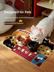 YUNHAOBUYI | Waterproof Oilproof Pet Mat for Cats Leathery Easy-Clean