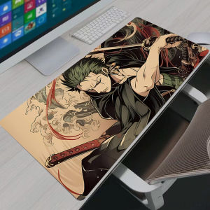 Bandai | Mouse Pads Anime Gaming Accessories Large Mousepad One Piece Zoro Carpet Gamer PC Computer Keyboard Desk Mat Mausepad