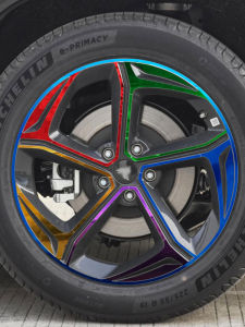 Miếng Dán Hông Bánh Xe Bằng Sợi Carbon Đen Cho Xe Zhedao L Miếng Dán Trang Trí Sửa Chữa Vết Xước Sơn Đen Hóa Học Phụ Kiện Nội Thất Xe