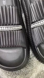 CRAYONFRIENDS Sandal Selop Wanita Kekinian Tinggi Sandal Wedges Korea Jelly TERBARU