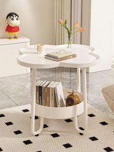 Cream Style Side Table Tea Table Sofa Side Table Side Table Cream Style Small Table Tea Table Mobile Storage Rack Internet Celebrity Small Coffee Table