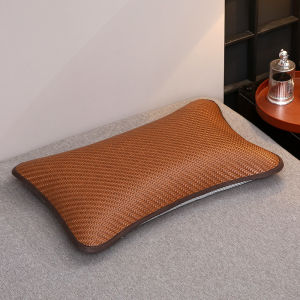 Bamboo Rice Hull Cooling Mat Pillow Core Mens Style Hard Full Head Ice Vine Summer Special Sleep Aid Adult Neck Support Pillow