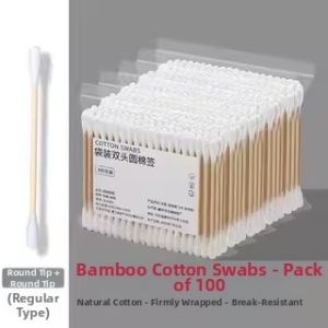 WEIHEHU | Black Digging Ear Spoon Cotton Swabs