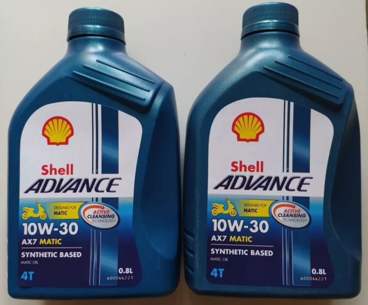 Oli Shell Advance AX7 800ML Oli Shell Matic AX7 0.8L ORIGINAL | Lazada ...