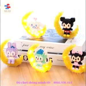 Đồ chơi lắp ráp mô hình thỏ cung trăng hoạt hình Disney - Lego dễ thương cute - Quà tặng bé gái quà tặng sinh nhật