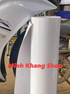DECAL Trắng BÓNG Loại 1 DÀYĐẸP chống thấm nước dán ô tô xe máy  điện thoạilaptop và các vật dụng khác..