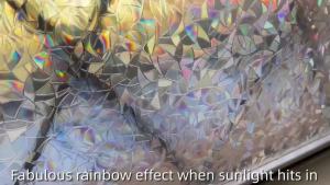 Anti Peeping Wallpaper Window Privacy Film Rainbow Window Sticker Heat Insulation Ultraviolet-proof Electrostatic Adsorption