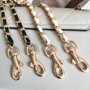 Bag strap chain leather PU material strap high-end fashion chain strap single shoulder diagonal cross strap underarm chain strap accessory diagonal cross bag chain accessory