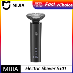 MIJIA | New MIJIA Mens Electric Shaver S301 Beard Trimmer Machine Shaving Portable Flex Razor IPX7 Washable Trimer Ceramic Blade CN