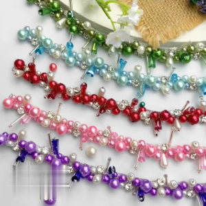 Payet Rangkai Mutiara KN14/Payet murah/Payet mewah/Payet Mutiara/Bisa Custom Warna & Ukuran