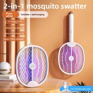 MONLEYTA | German Style Rechargeable Electric Mosquito Swatter 2-in-1 Design Strong Killing Power Large Capacity Lithium Battery Grid