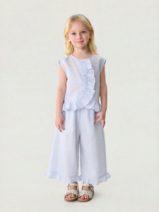 Marc&Janie | Cool Linen Sleeveless Lace Girl Clothes