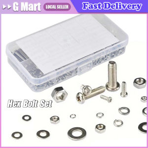 120/320pcs Stainless Steel Screws Bolts and Nuts Set Phillips Round Head Screw Snap-In Nuts M2 M2.5 M3 M4 M5 for DIY Repair Screws