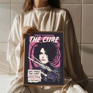 BILIBILI | Rock T-The C-Cure Thẩm Mỹ Nghệ Thuật Tranh Treo Tường Poster Chống Nước Miếng Dán Cho Quán Cà Phê Thanh Trang Trí Nhà HD Chất Lượng In Kỹ Thuật Số