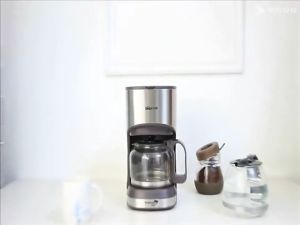 Bear เครื่องชงกาแฟดริปสดอัตโนมัติ เครื่องทำกาแฟ ขนาด 0.6-0.7 ลิตร รุ่น 4-5 แห่ง สำหรับการใช้งานบ้านหรือสถานการณ์การงาน