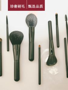 Makeup Brush Suit Apple Teacher Suit Eye Shadow Brush 11 Cangzhou Powder Foundation Brush Animal Hair Makeup Artist Makeup