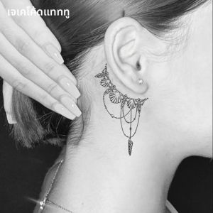 สติกเกอร์ติดเล็บลายเฮอร์เบิลแบบมินิมอล สไตล์มือเมห์นดี ลายรอมฎอน ลายดวงดาว ดวงอาทิตย์ กำไลลูกปัด ดีไซน์หรูหรา น่ารัก แฟชั่นสำหรับสาวๆ ติดทนนาน กันน้ำได้ 15 วัน