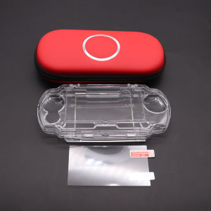 1Set Transparent Crystal Case & Hard EVA Protective Travel Storage Bag & Protector Film For PSP2000 PSP3000 Game Console
