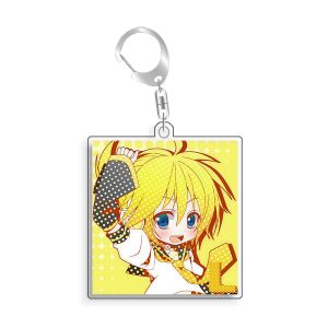 Bandai | For Hatsune Miku Kagamine Rin MEIKO Acrylic Selfmade Keychain Cute Backpack Pendant Key Chain Game Fans Gift Ornaments 5cm