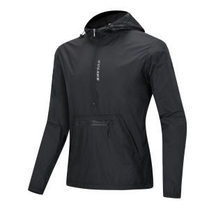 WOSAWE Mens Cycling Jacket Windbreaker Hooded Jacket Bike Wind Cutter Vest Windproof Short Winds Cycling Rainproof Jacket