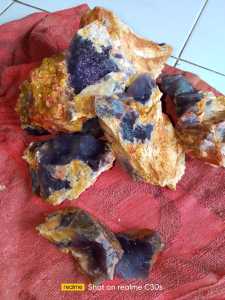10kg rough bahan batu akik lavender sukabumi
