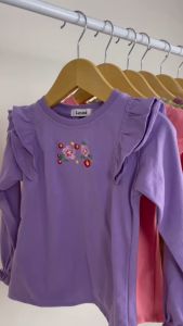 Atasan Anak Lengan Panjang Zafira Lucuna Mix Warna Size 1-5 Tahun