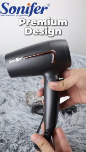 Sonifer Hair Dryer 1400W Portable Foldable Blower Pure Copper Motor Hair Dryer With Hair Nozzle