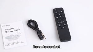 COD TaffSTUDIO Alas Putar Rotating Untuk Live Produk Turntable Display Stand Mirror Remote - QM104