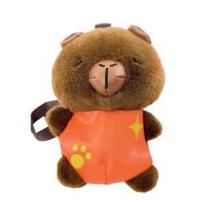 Túi đeo chéo lông hoạt hình capipara sang trọng dành cho bé