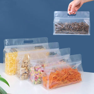Silicone Food Storage Bag Reusable Freezer Bag Container Leak Proof Vertical Zipper Sealed Bag Fresh-Keeping Bag Kitchen Organizer