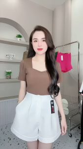 Áo Thun Nữ Chất Tăm Lạnh Cổ Vuông Form Dài Bigsize Mặc Nhà Đi Chơi Đẹp Thời Trang Giá Rẻ Nhất Sale Ngay Tại Lazada