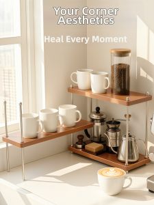 Desktop Display Storage Rack for Teacups Coffee Cups and Water Cups