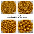 Edible Gold Dragees / Gold Pearl Sprinkles for cake decoration. 