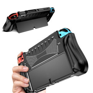 Dockable TPU Protective Case Skin for Nintendo Switch OLED Console Soft Silicone Cover Shell Sleeve for Switch OLED Accessories
