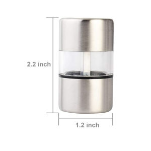 Portable Manual Salt Pepper Grinder Stainless Steel Mini Mill Grinder For Herb Pepper Spice Rose Salt Kitchen Grinding Gadgets