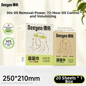 Deeyeo | No-Rinse Volumizing and Oil-Control Shampoo Towel