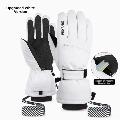 FEIYAAOSI | Built-in Wrist Guard Ski Gloves Touch Screen Compatible