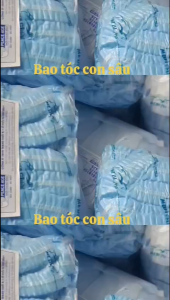 Bao tóc con sâu chưa tiệt trùng.Bịch 100 cái