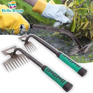 2 IN 1 Multifunctional Digging Soil Turning Remover Tool 4/5/11 Teeth Grass Rooting Loose Soil Hand Removal Puller
