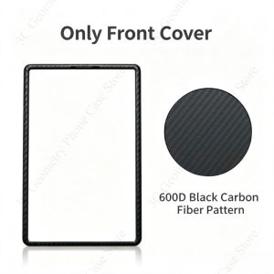 Kevlar 600D Carbon Aramid Grain Pattern PC Front Bezel Guard for Samsung Galaxy Z Fold 8Ultra 8 Rim Tough Shell Protection Cover