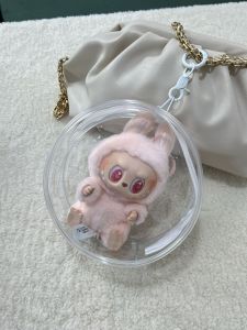 Walking Doll Three Years Old Cartoon Backpack Small Ball Babythre Laiyang Protective Cover 10-14cm Cotton Doll Bag PVC Transparent