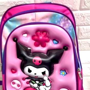 Ready Stock!! 3D Kid Backpack School Bag (40cm) 6-8 Years Old PVC & Nylon Material Mix Nylon Body
