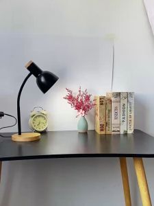 [Ready Stock] Snail Nordic Wood Adjustable Study Lamp Desk Lamp LED Table Lamp Study Light Lampu Meja Lampu Study LED Table Lamp Led Desk Lamp