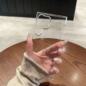 Ultra Thin Frameless Hard Bumper Case For Samsung Galaxy S25 S24 S23 S22 S21 S20 FE Note 10 20 Plus Ultra Clear PC Back Cover