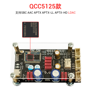 Mô-đun Chuyển Đổi Âm Thanh Bluetooth Không Gián Đoạn 5.1 HiFi Wireless Audio Receiver Module QCC5125 QCC3034 Màn Hình LED
