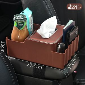 Abu & Mifa | Storage Organizer Box with Cup Holder and Tissue Box